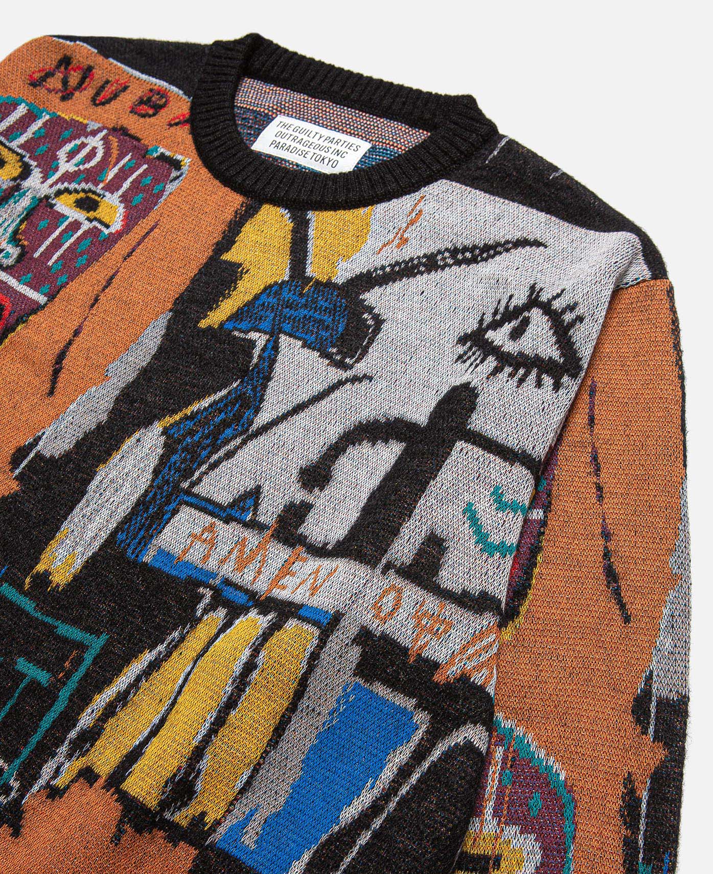 Wacko Maria - Jean-Michel Basquiat Crew Neck Sweater (Type-2